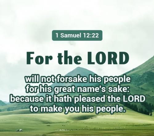 1 Samuel 12:22