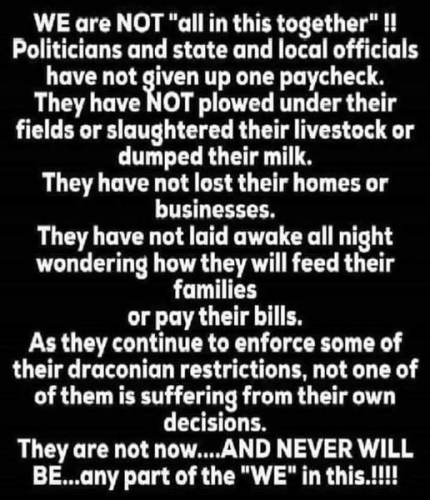 We are not all in this together