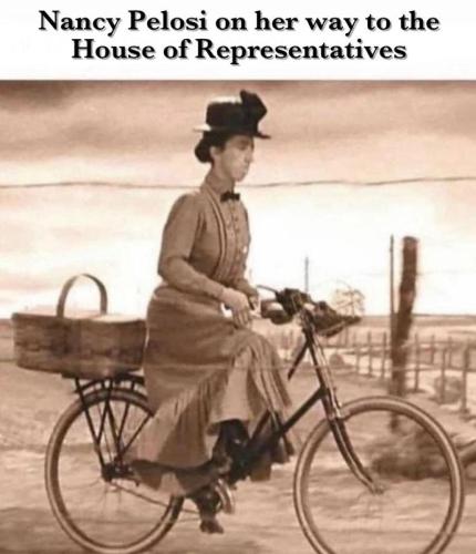 on her way to the house