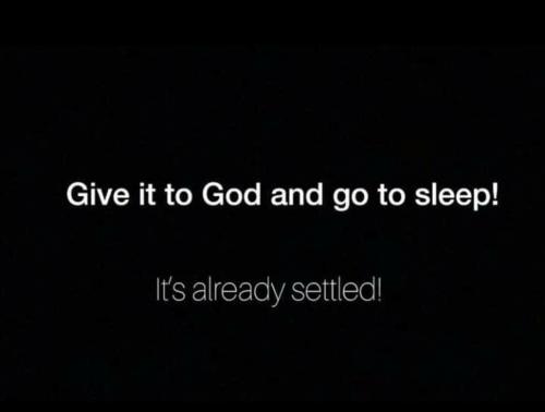 Give it to GOD