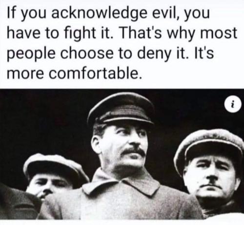 evil is more comfortable