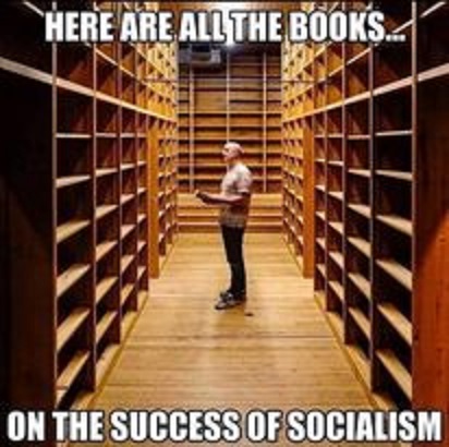 Empty Library Books Success of Socialism