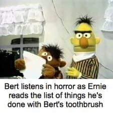 Bert listens in horror