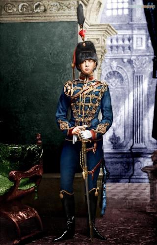 Winston Churchill as a Cornet - 2nd Lieutenant - in the 4th Queen's Own Hussars.