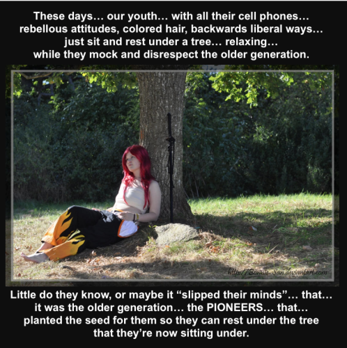 Liberals Rest Under Tree With No Respect to Elders