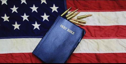 Flag - With bible and ammo