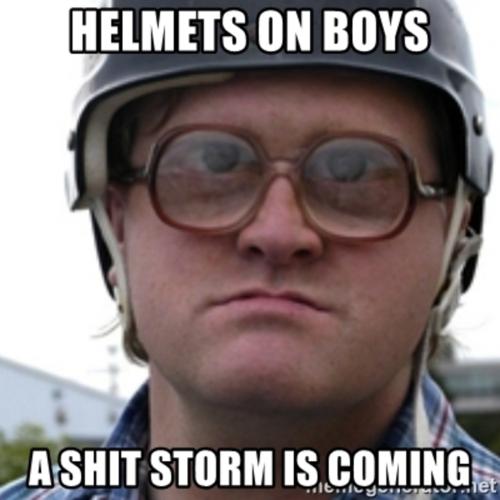 helmet on boys