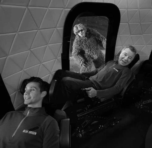 Capt Kirk Flies in Space