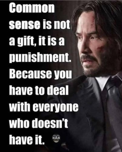 Common sense is not a gift