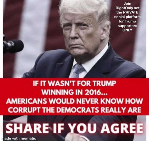 because of trump dems were exposed