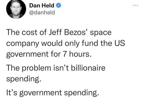 The cost of Bezos space company