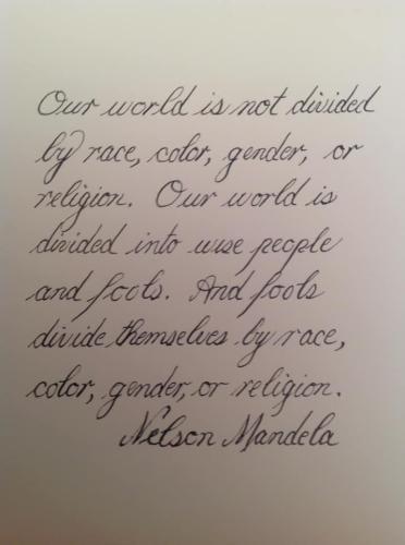 world divided mandela