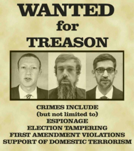 wanted for treason