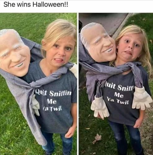she wins