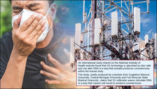 5G causes cells to produce corona virus