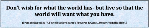 Live So The World Wants What You Have