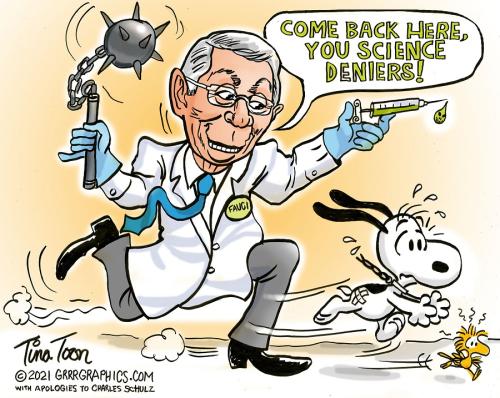 Ben Garrison Tina Toon Fauci Killing Dogs