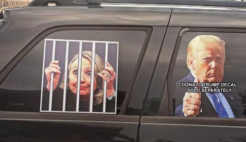 TrumpHillaryWindowDecal