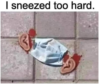sneezed too hard