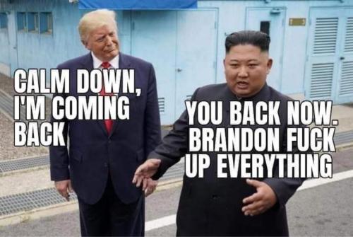 Trump Calm Down Kim Jong Un I'll Be Back