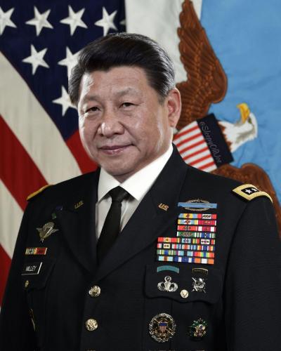 Xi Jinping In General Milley uniform