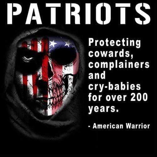 Patriots protecting