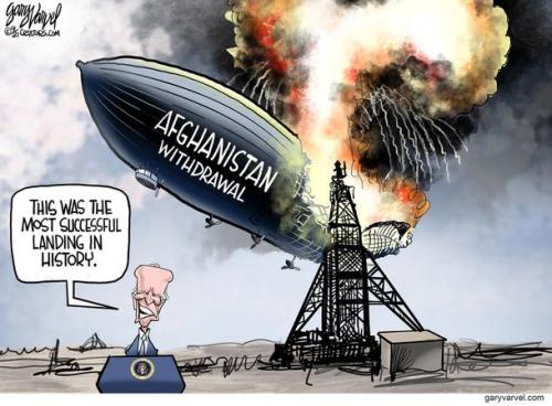 Cartoon - Afghanistan withdrawal