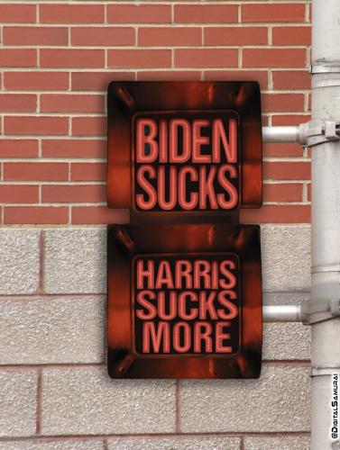 Biden Sucks Kamala Suck Street Crosswalk Signs