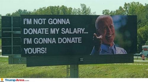 Im not going to donate my salary