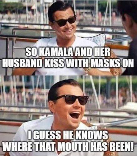 GUESS HE KNOWS WHERE THAT MOUTH HAS BEEN