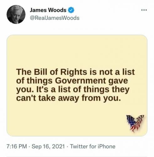 Bill of Rights, what can't  be taken from you