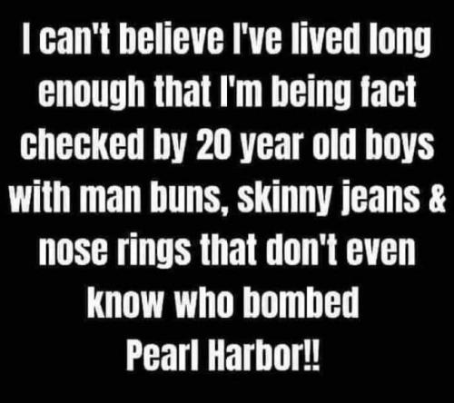 Fake Checked By 20 Year Olds Don't Know Pearl Harbor