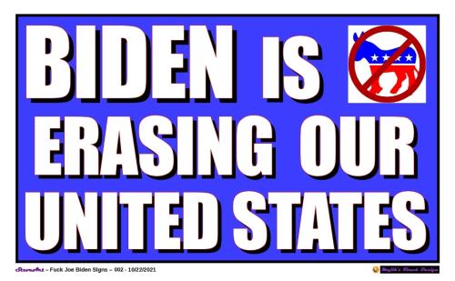 Let's Go Brandon Yard Sign 002 - Reduced