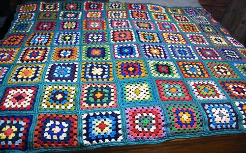 #24 granny square 8 x 10
