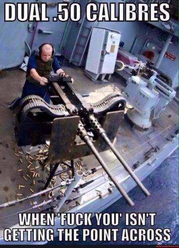 Dual .50 calibres