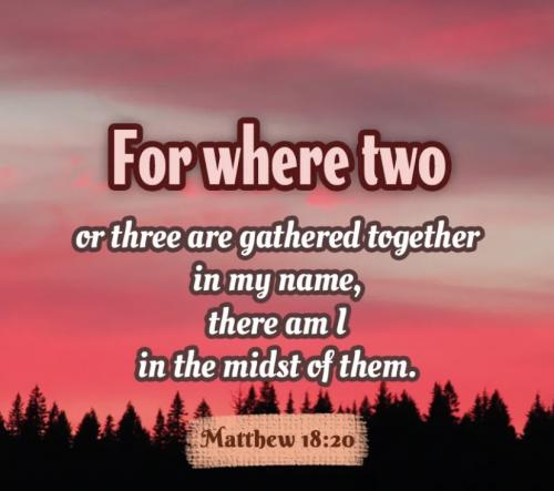 Matthew 18:20