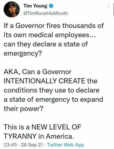 Governor create emergency
