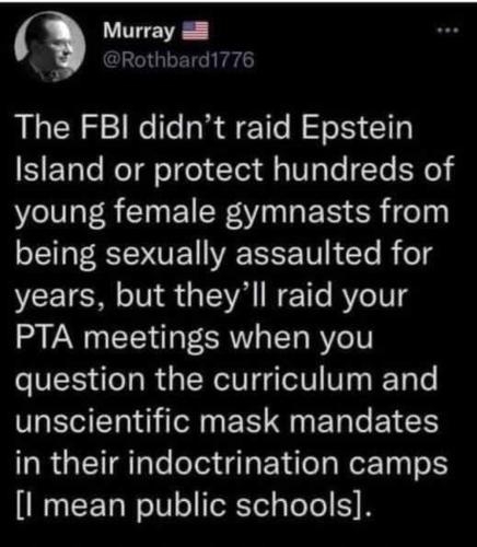 FBI didn't raid EPstein Island