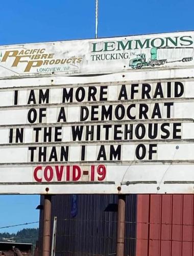 more afraid of a dem in the whitehouse