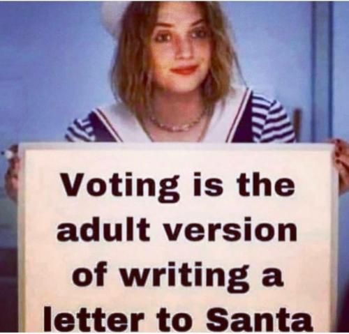 Voting is the adult version