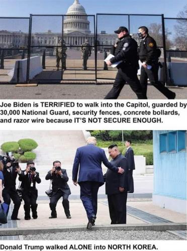 Trump alone