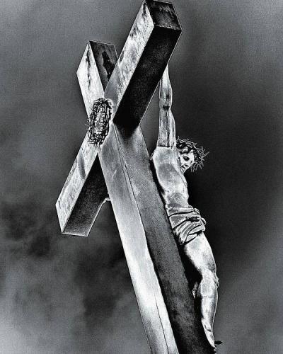 meme john christ on cross greys