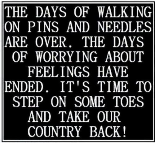step on toes