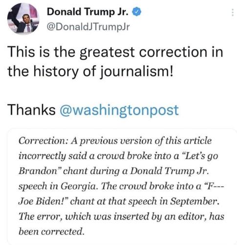 has been corrected