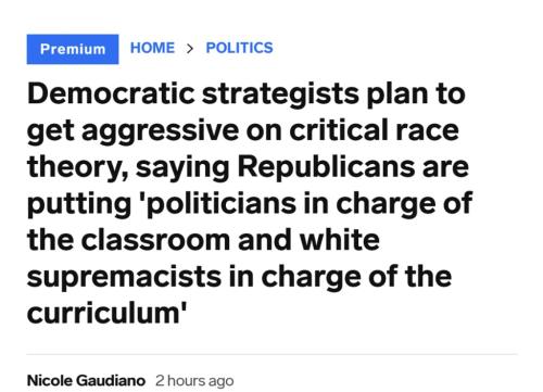 Democrats Double Down On CRT and White Supremacists