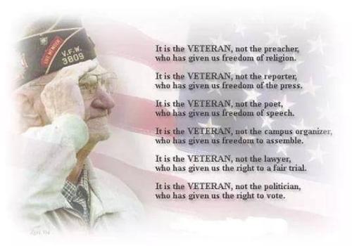 veterans  it is the veteran