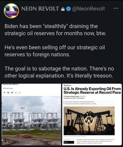 DRAINING OIL RESERVES