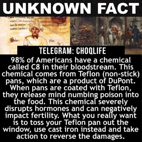 C8 in bloodstreams due to Teflon