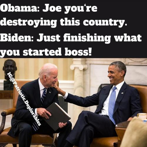 Biden and Obama