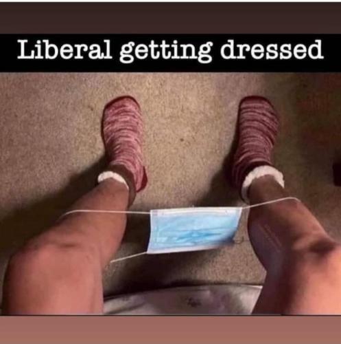 liberal getting dressed